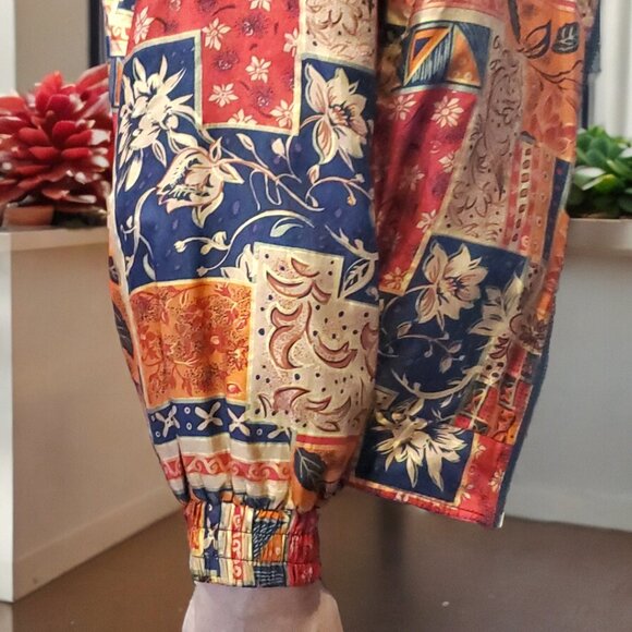 Vintage Specialty Collection 100% silk Windbreaker-Track Jacket Size S - Picture 6 of 8